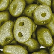 SuperDuo 2.5x5mm Satin Metallic Gold x10g