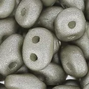 SuperDuo 2.5x5mm Grey Metallic Mat x10g