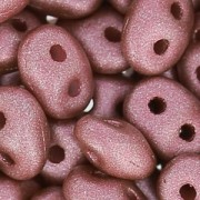 SuperDuo 2.5x5mm Old Pink Metallic Mat x10g|raw }}