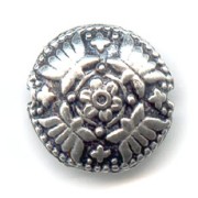 Flat round old silver-colored metal 16mm x1|raw }}