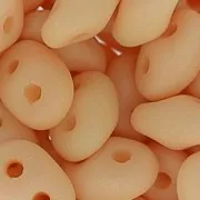 SuperDuo 2.5x5mm Opaque Light Peach Silk Mat x10g