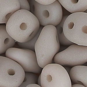 SuperDuo 2.5x5mm Opaque Light Wine Lees Silk Mat x10g