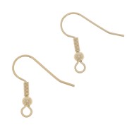 Balls earwires 18mm light gold x6|raw }}