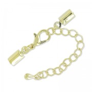 Lace holder clasp 3mm light gold x1|raw }}
