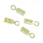 Mini End clip 1.5mm light gold x10
