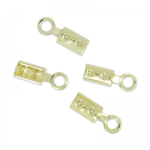 Mini End clip 1.5mm light gold x10