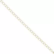 Chain  4 mm light gold x1m