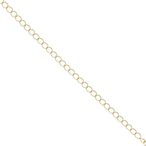 Chain  4 mm light gold x1m