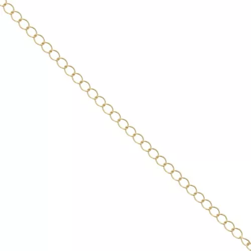 Chain  4 mm light gold x1m
