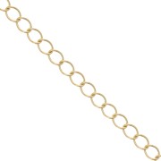 Chain  4 mm light gold x1m