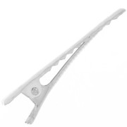 Crocodile hair clip to decorate 41mm rhodium tone x1