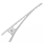 Crocodile hair clip to decorate 41mm rhodium tone x1