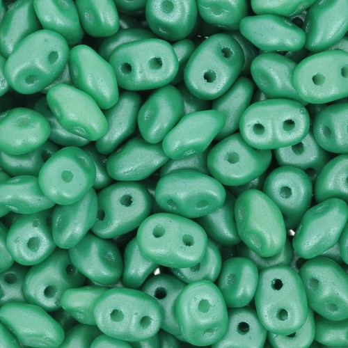 SuperDuo 2.5x5mm Pearl Shine Light Green x10g