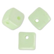 Crisscross Cubes 4 mm Pastel Green Pearl x30|raw }}