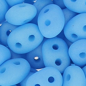 SuperDuo 2.5x5mm Saturated Neon Baby Blue x10g