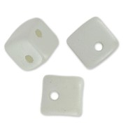 Crisscross Cubes 4 mm Pastel Grey Pearl x30|raw }}