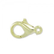 Lobster claw clasp 10mm light gold x1|raw }}
