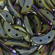 Czechmates Crescent 2 holes 3 x 10 mm Brown Iris x5g|raw }}