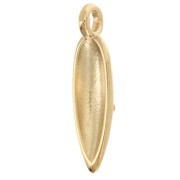 23x6mm Pendant worked dagger - Fine gold plated x1