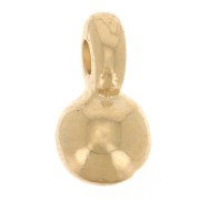 3.5mm Mini ball charms - Fine gold plated x5