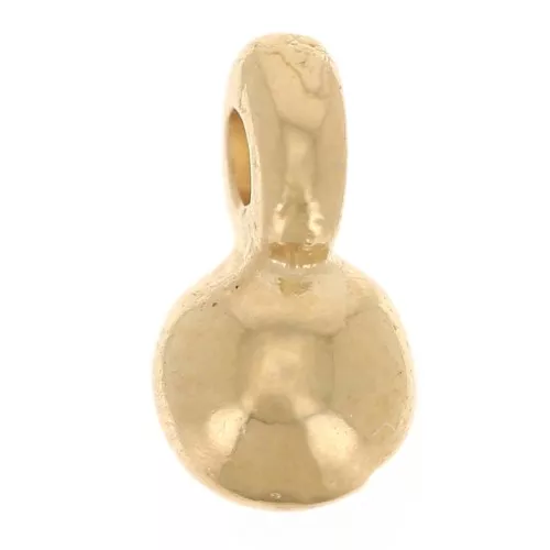 3.5mm Mini ball charms - Fine gold plated x5
