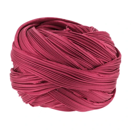 silk twill ribbon Shibori Holiday Red x10cm