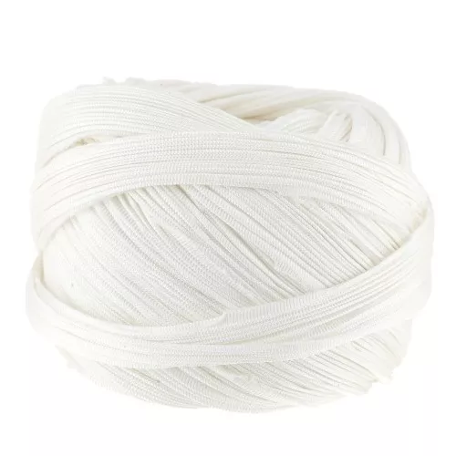 silk twill ribbon Shibori White x10cm
