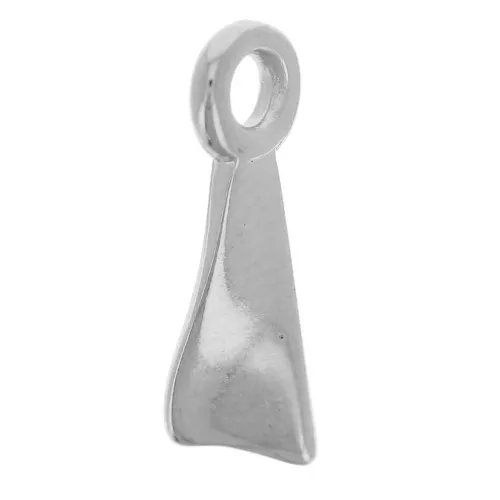 12x4mm Twisted-effect rectangle charms - Antique fine silver plated x5