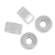 Tubes 3.5x2 mm Antique Silver Plating x10