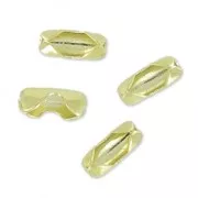 Ball chain terminators 1.5mm light gold x10