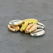 Shell spacer 19 mm fine Gold plated x1