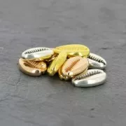 Shell spacer 19 mm fine Gold plated x1