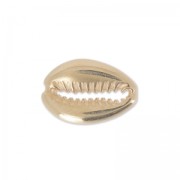 Shell spacer 19 mm gold tone rose x1