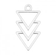 Sterling Sterling 925 triangles charm 16.5 mm x1|raw }}