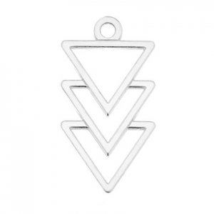 Sterling Sterling 925 triangles charm 16.5 mm x1