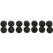 Swarovski Crystal Mesh 40001 2 rows 5.3 mm Jet x5cm|raw }}