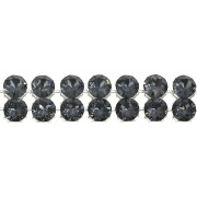 Swarovski Crystal Mesh 40001 2 rows 5.3 mm Crystal Silver Night x5cm