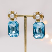 Cabochon Swarovski 4627 27x18.5 mm Aquamarine