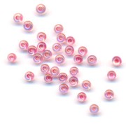 Preciosa Seed beads 11/0 2 mm - Crystal AB pink interior x20g