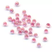 Preciosa Seed Beads 11/0 2 mm - Crystal AB with Pink Interior x 20 g