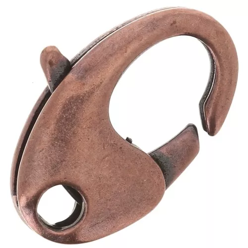 Copper tone old lobster claw clasp 10.5mm x1