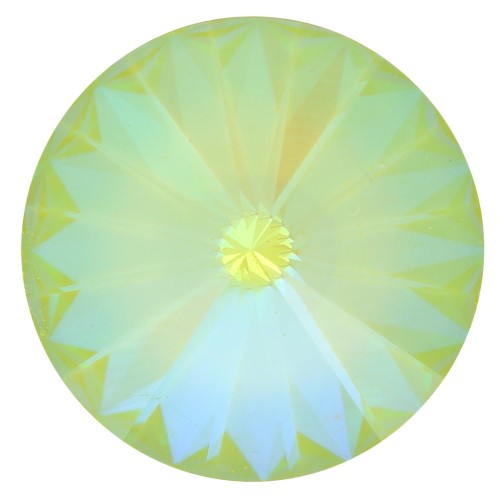 Cabochon Swarovski 1122 Rivoli 14 mm Crystal AB Ultra Lime x1