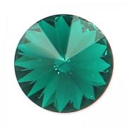 Cabochon Swarovski 1122 Rivoli 12 mm Emerald Foiled x1