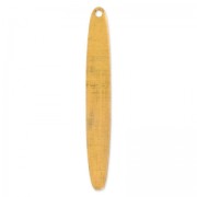 Oval pendant 45x6 mm in copper x1|raw }}