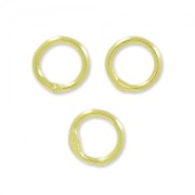 Closed Jumprings 5x0,7mm fine gold plated x25