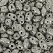 MiniDuo 2x4 mm silver tone  patine x10g