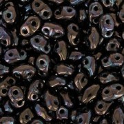 MiniDuo 2x4 mm Jet Luster Iris x10g|raw }}