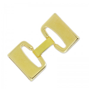 Hook and eye clasp 20 mm fine Gold plated x1
