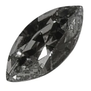 Navette Swarovski 4228 10x5 mm Crystal Silver Night