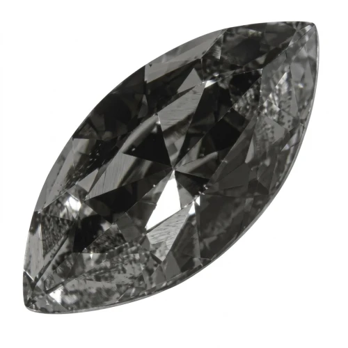 Navette Swarovski 4228 10x5 mm Crystal Silver Night